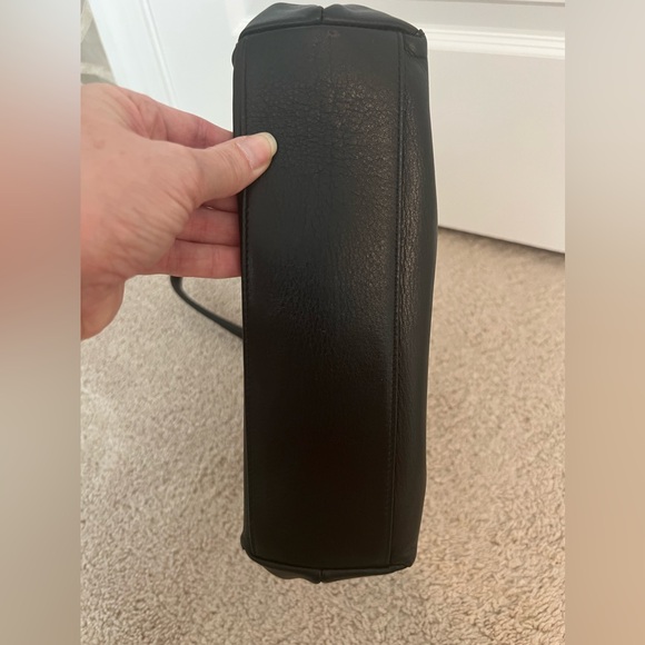 Roberta Di Camerino Black Leather Shoulder Purse ITALY - Picture 4 of 16